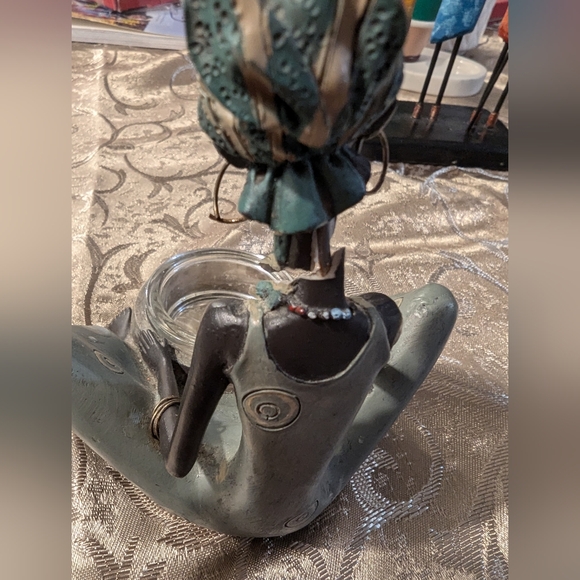 'Tribal Circle' African Woman Tealight Sculpture by FKI - Pre-owned. READ. - Picture 6 of 7